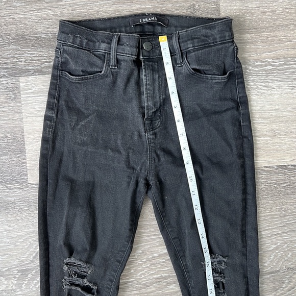 J Brand Black Distressed Skinny Jeans 27 - Picture 8 of 11